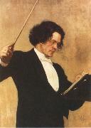 Ilya Repin Portrait of Anton Rubinstein Spain oil painting artist